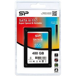 SSD накопитель Silicon Power SSD 480Gb S55 SP480GBSS3S55S25 {SATA3.0, 7mm}